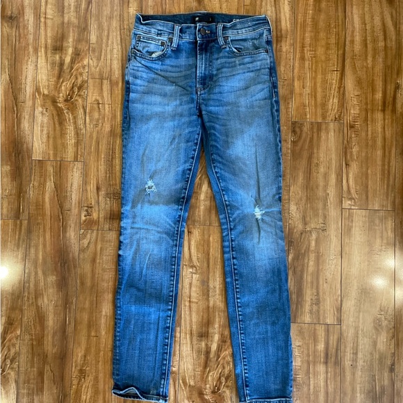 MADEWELL Women’s Skinny Distressed Blue Jean Size 29/32 - Picture 1 of 14